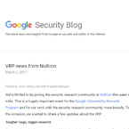 VRP news from Nullcon